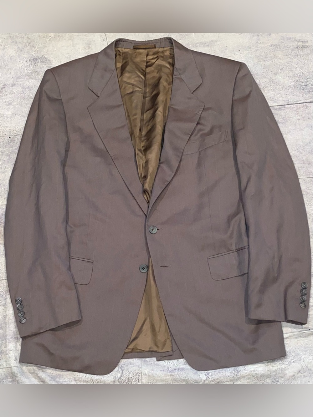 Sulka Solaro Iridescent Super 100s Wool Herring Blazer Sport Coat Suit Jacket 42
